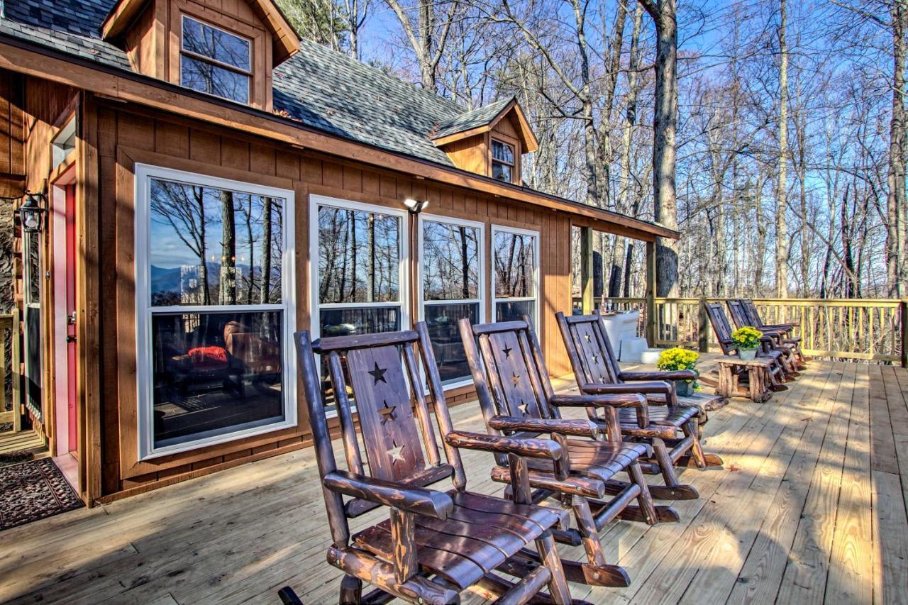 Panoramic-View Gatlinburg Cabin With Private Hot Tub Dış mekan fotoğraf