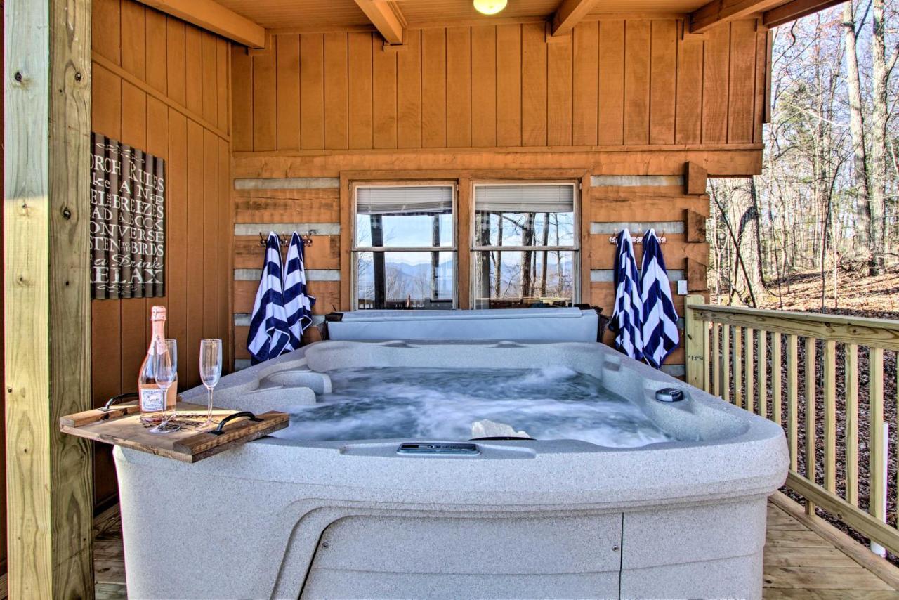 Panoramic-View Gatlinburg Cabin With Private Hot Tub Dış mekan fotoğraf