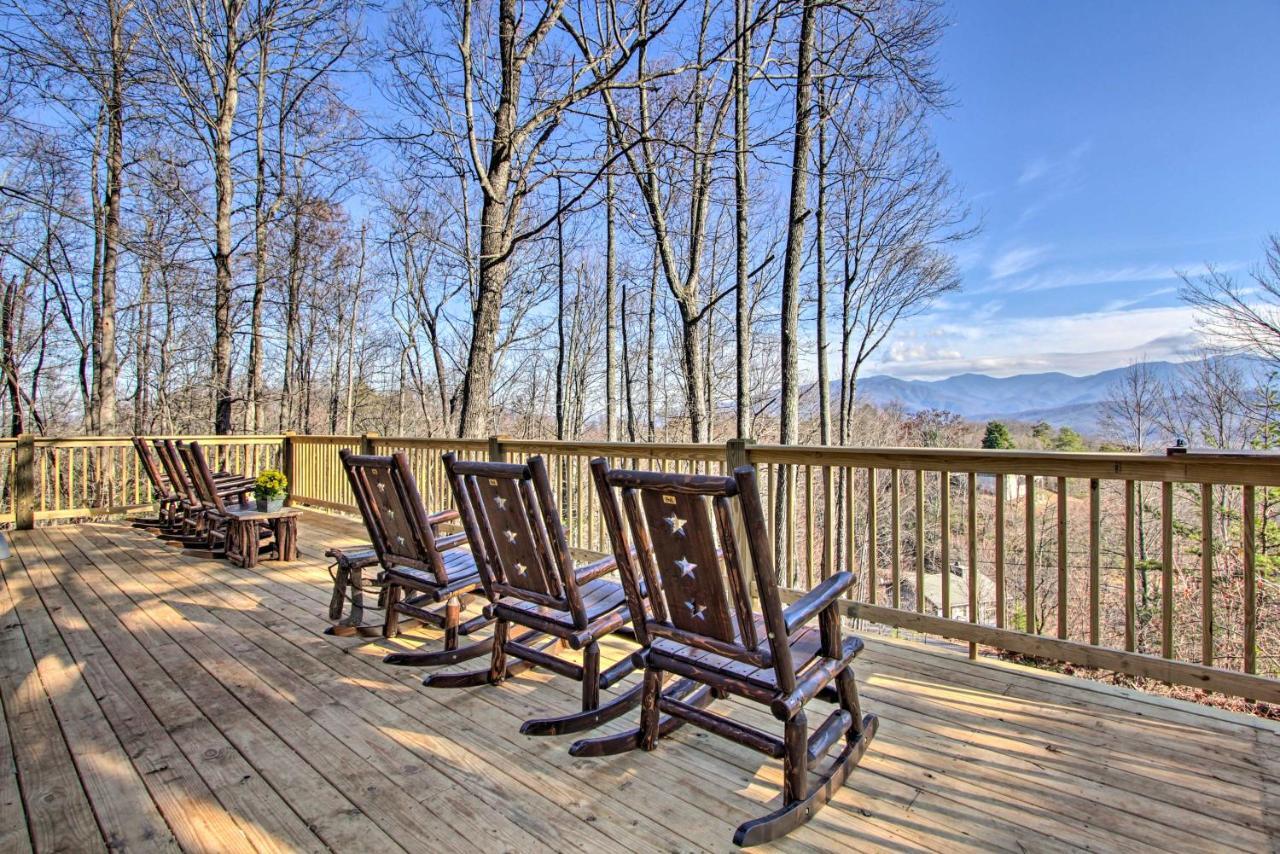 Panoramic-View Gatlinburg Cabin With Private Hot Tub Dış mekan fotoğraf